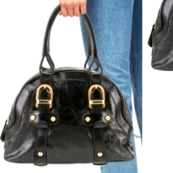 Bally Handbags - Bally Oversize Tamara 
Elegant Black Leather EUC Big Mama of Bags